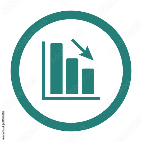 Cost reduce vector icon