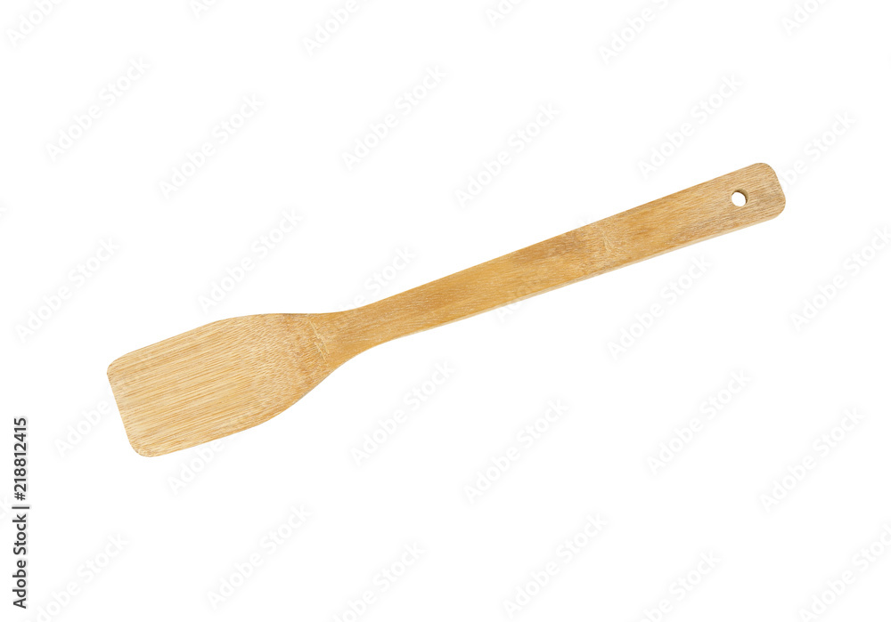 Wooden kitchen spatula isolated on a white background. This has clipping path. Wooden kitchen spatula isolated on a white background. This has clipping path.