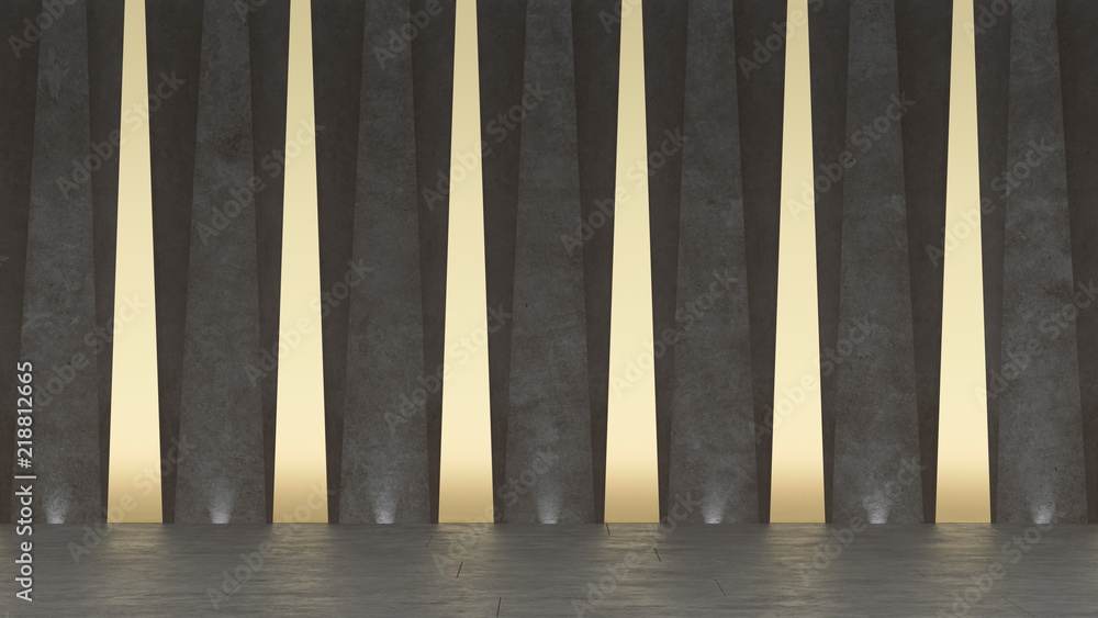 3d Abstract concrete showroom. Modern geometric design. White floor and wall background. 3d Abstract concrete showroom. Modern geometric design. White floor and wall background.