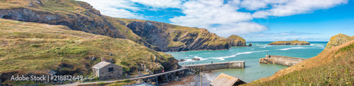 Foto Landscape Panorama  Mullion Cove The harbour at Mullion Cove West Cornwall South