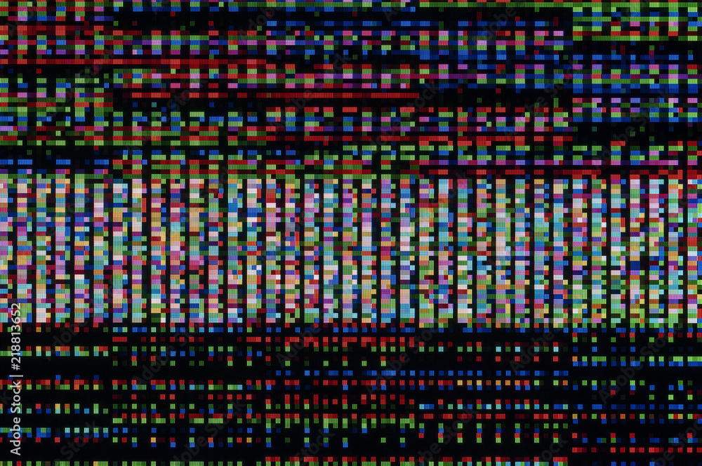 Pixel pattern of a digital glitch / Abstract background, pattern of a digital glitch.