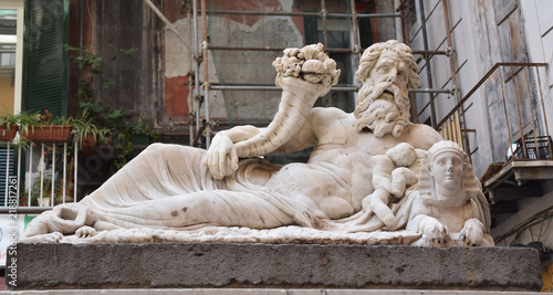 Napoli, statua del Nilo a Spaccanapoli photo