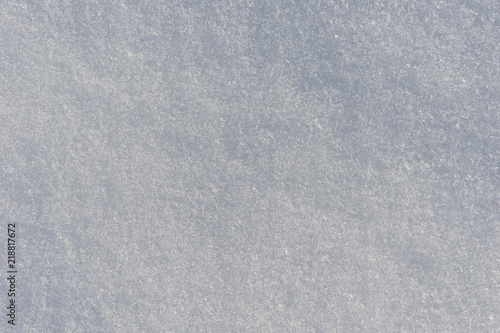 snow surface with crystals of ice and snow