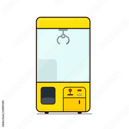 Claw Machine filled outline icon