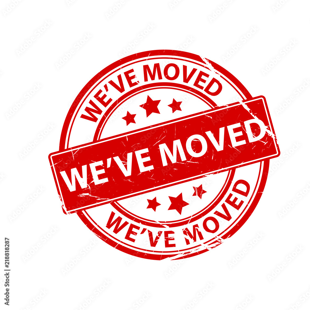 We've moved announcement We've moved announcement