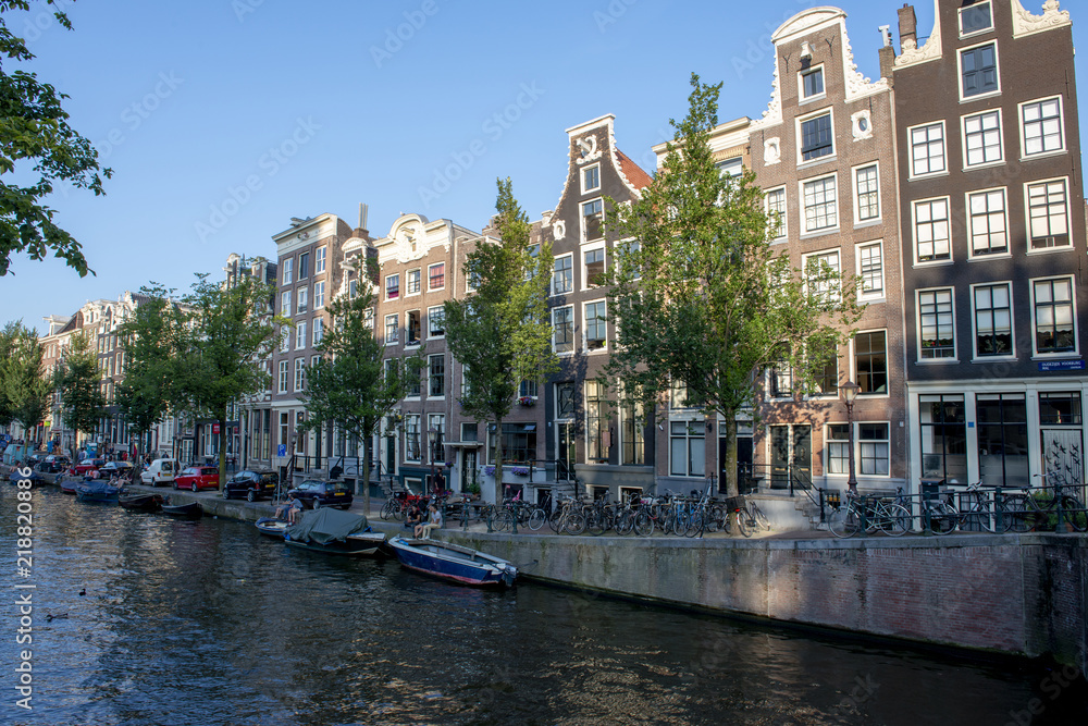 Canalside in Amsterdam