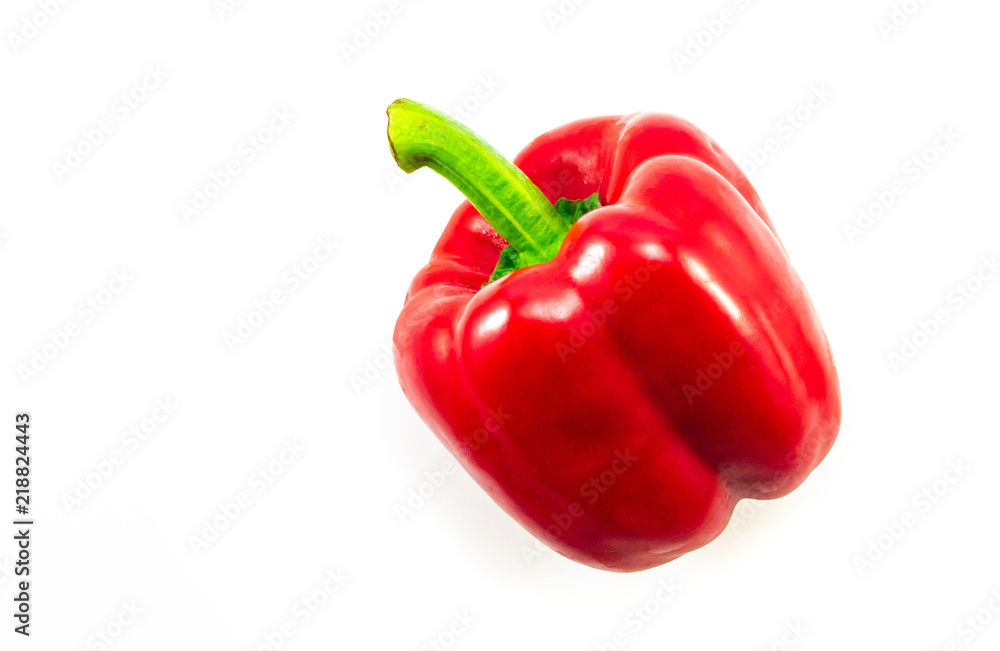 Sweet bell pepper isolated on white background Sweet bell pepper isolated on white background