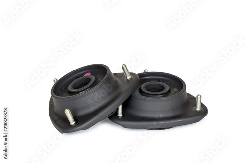 Shock absorber top mounting kit isolated above white background.