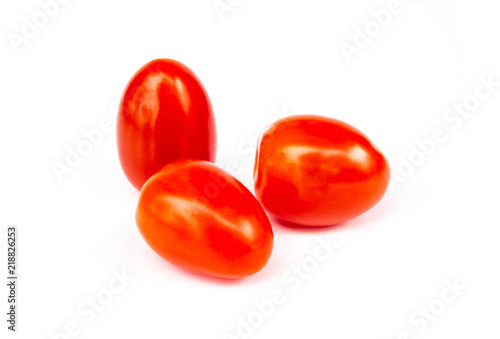 Fresh cherry tomato isolated on white background