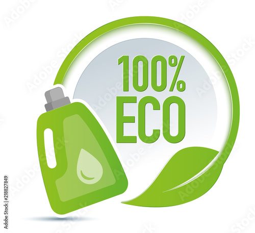 Simbolo verde detersivo ecologico