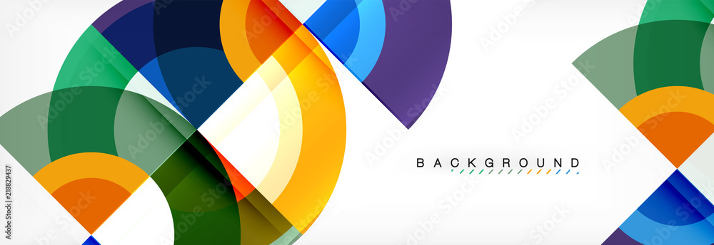 Vector circular geometric abstract background Vector circular geometric abstract background
