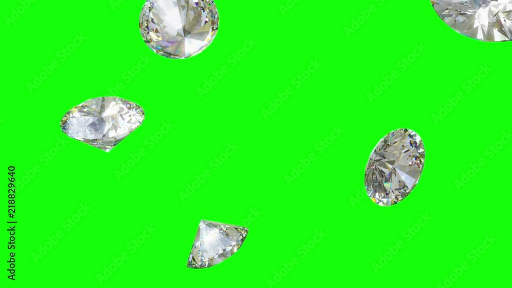 Falling Diamonds - Loopable CG Animation