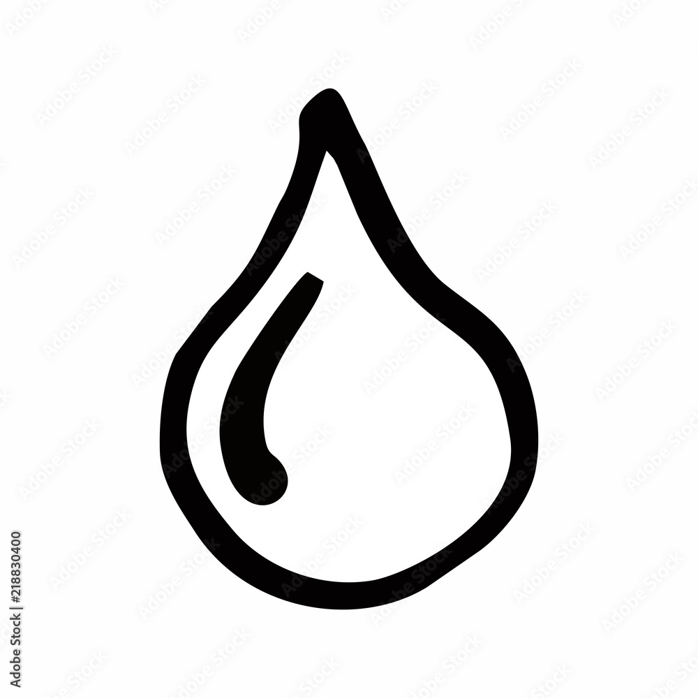 Water drop illustration Water drop illustration