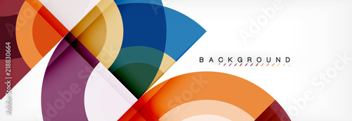 Vector circle abstract background