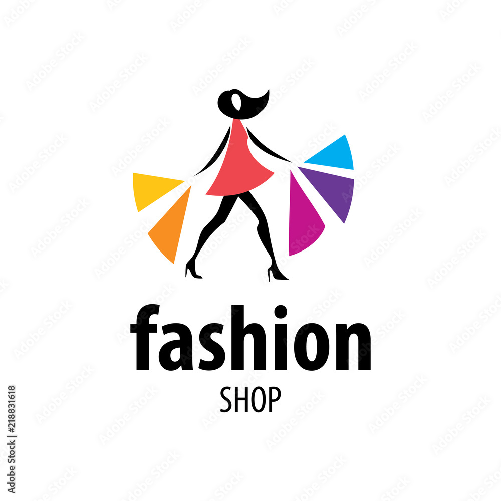 Fashion Shop Logo Template Design Stock Vector | Adobe Stock