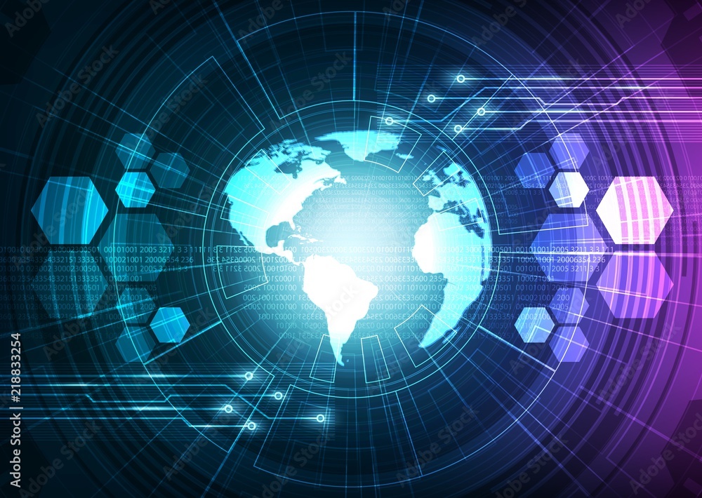 Digital Cyber System Global Network Technology Background,Hi-tech and Communication Concept design,Vector illustration. Digital Cyber System Global Network Technology Background,Hi-tech and Communication Concept design,Vector illustration.