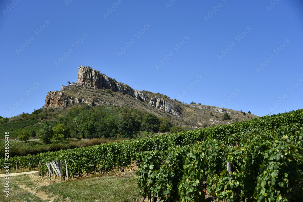 Fototapeta premium Roche de Solutré (Saône-et-Loire)