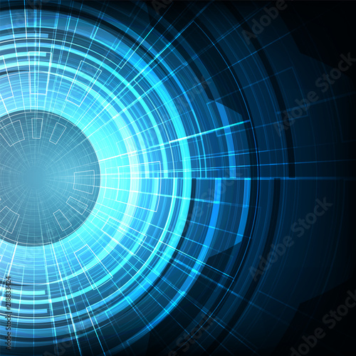 Abstract High Digital Technology on Blue Background future and science Concept design Vector Illustration.