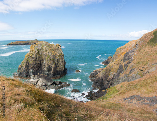 Landscape Mullion Cove The harbour at Mullion Cove West Cornwall South England UK photo