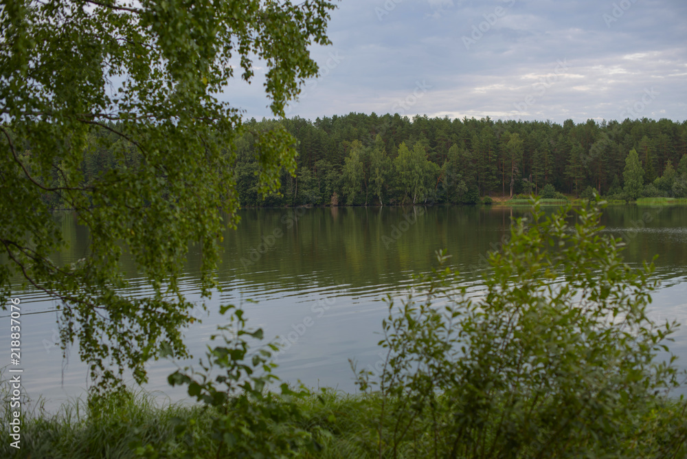 Obraz premium Russian river in summer