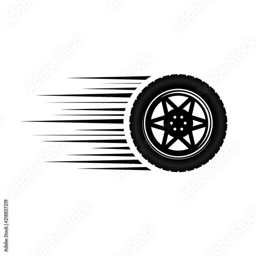 Car wheel moving
