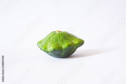Pattypan squash isolated