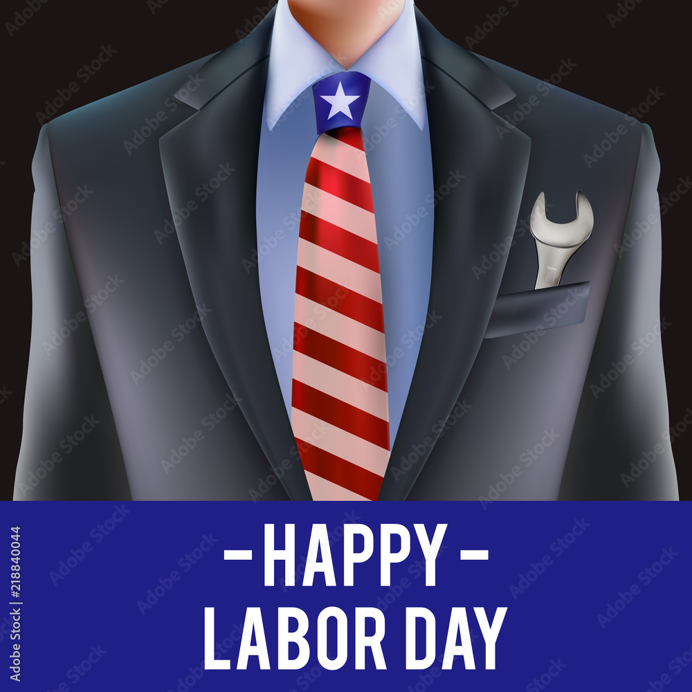 Naklejka premium Labor day vector