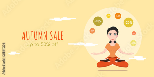 Autumn sale concept