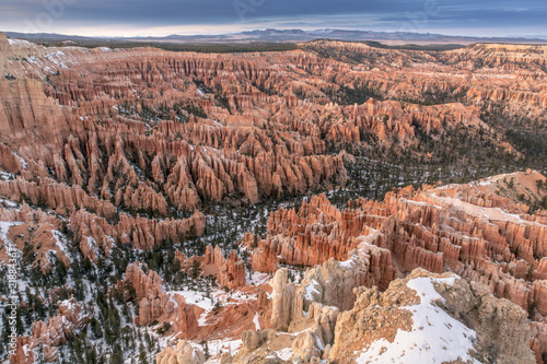 Snow in Bryce Canyon