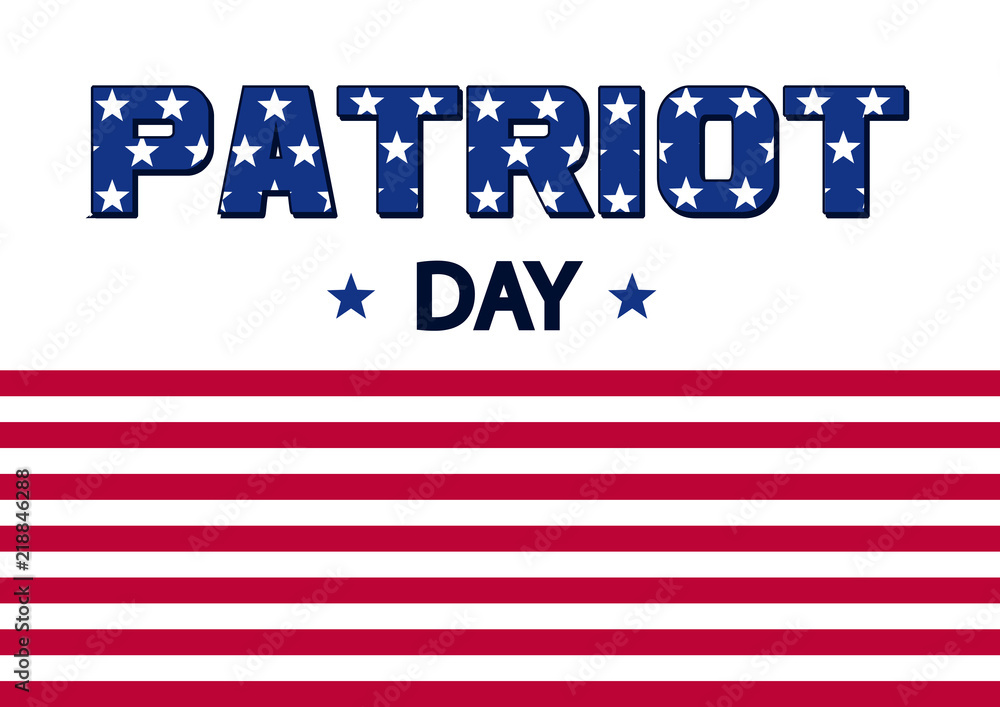 Banner for Patriot Day. USA flag. Vector illustration Banner for Patriot Day. USA flag. Vector illustration