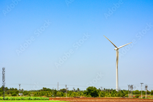 Photography Wind Turbine Power Concept