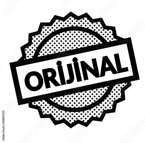 original stamp on white