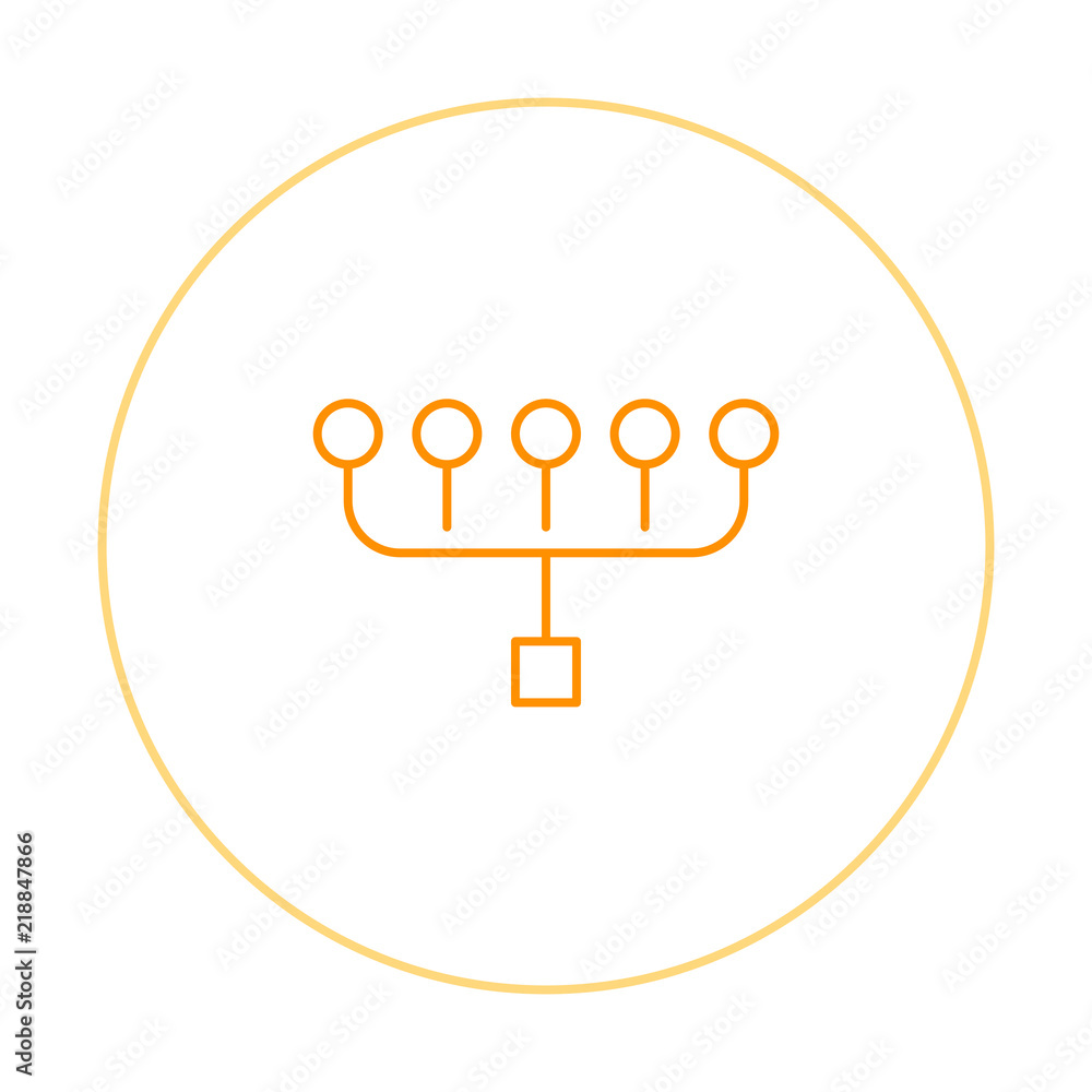 Bookkeeping icons with line art circles. Thin outline accounting emblems for the account service business. Bookkeeping icons with line art circles. Thin outline accounting emblems for the account service business.