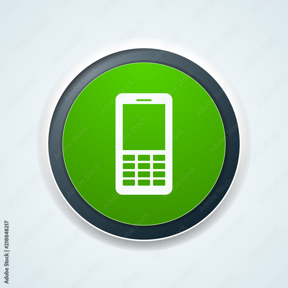 Mobile Phone button illustration Mobile Phone button illustration