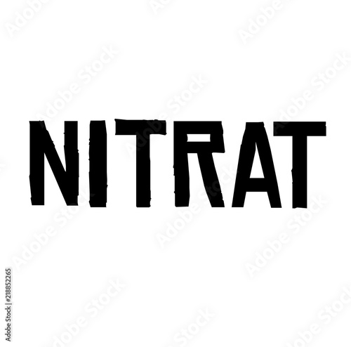 nitrates stamp on white