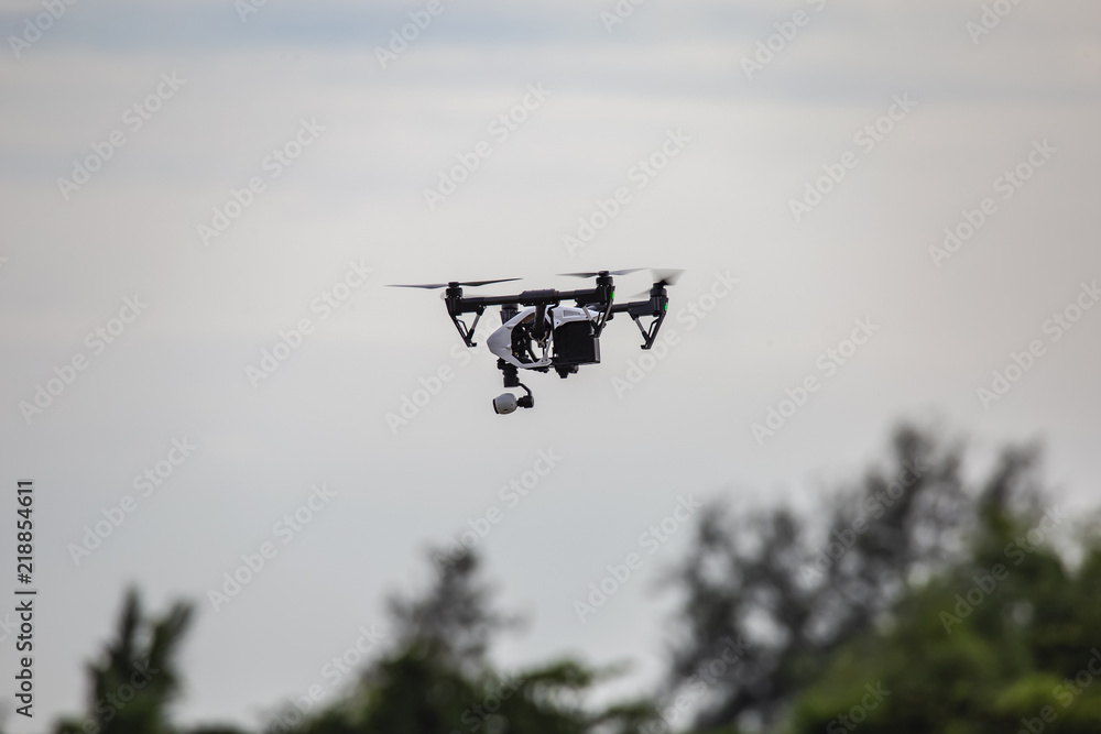 Drone are recording video from high angle Drone are recording video from high angle