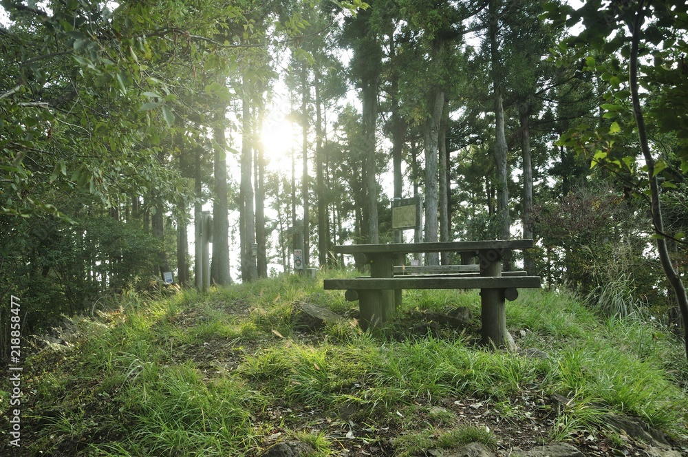 朝日の経ヶ岳山頂 朝日の経ヶ岳山頂