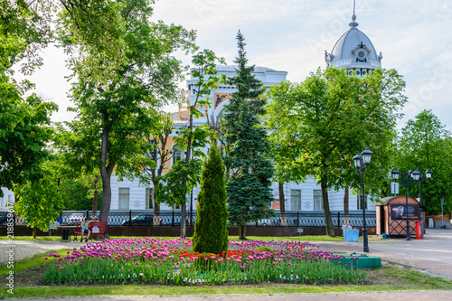 Ulyanovsk (Simbirsk), Russia - May 25 2018: Ulyanovsk Regional Museum of Local Lore named after the famous writer I.A. Goncharov. Crown Avenue. Volga Embankment in Ulyanovsk, Russia. photo