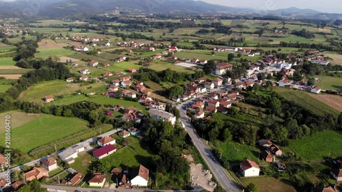 Aerial View Of Village Gruza photo