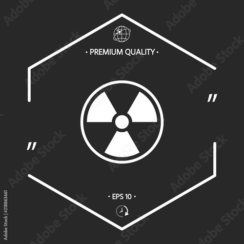 Ionizing radiation icon