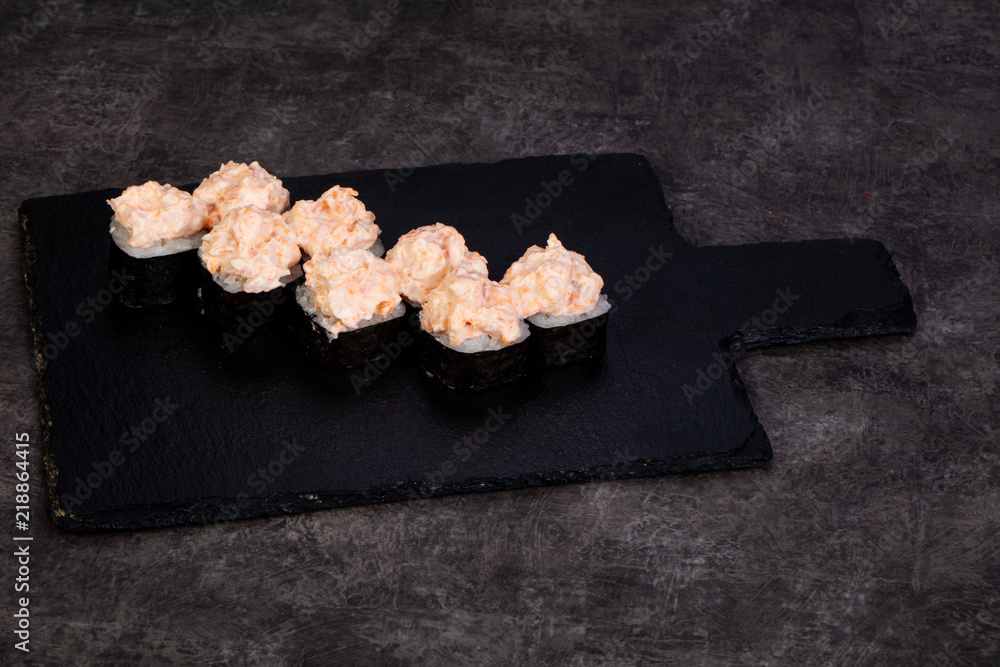 Japanese spicy sushi Japanese spicy sushi