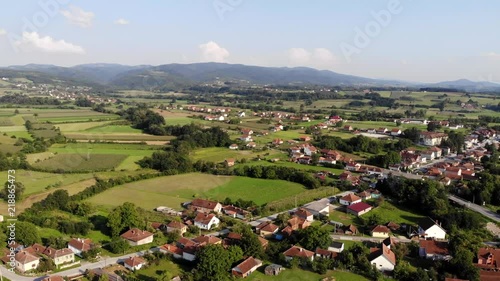 Aerial View Of Village Gruza photo