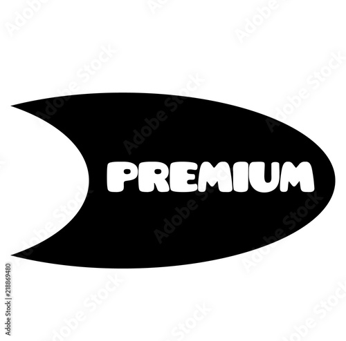 premium stamp on white