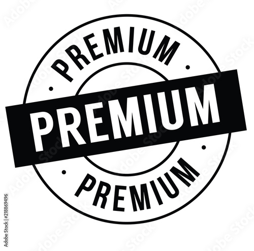 premium stamp on white