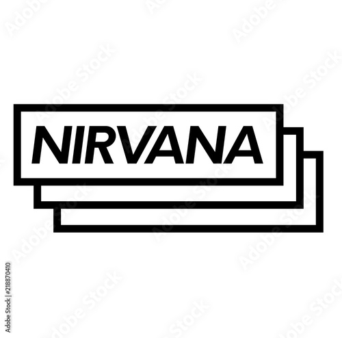 nirvana stamp on white