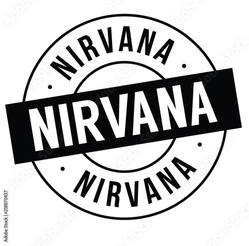nirvana stamp on white