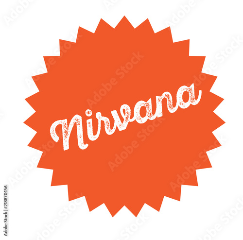 nirvana stamp on white