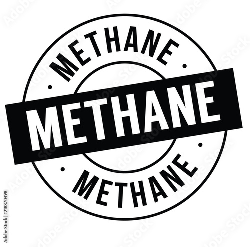 methane stamp on white