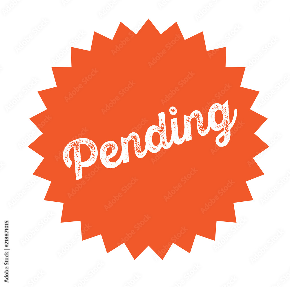 pending stamp on white pending stamp on white
