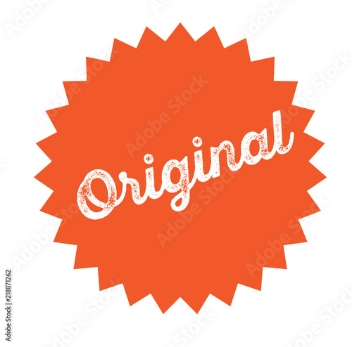 original stamp on white